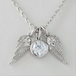 Guardian Angel Necklace,  925 Sterling Silver Charmed Aroma Angel Collectible